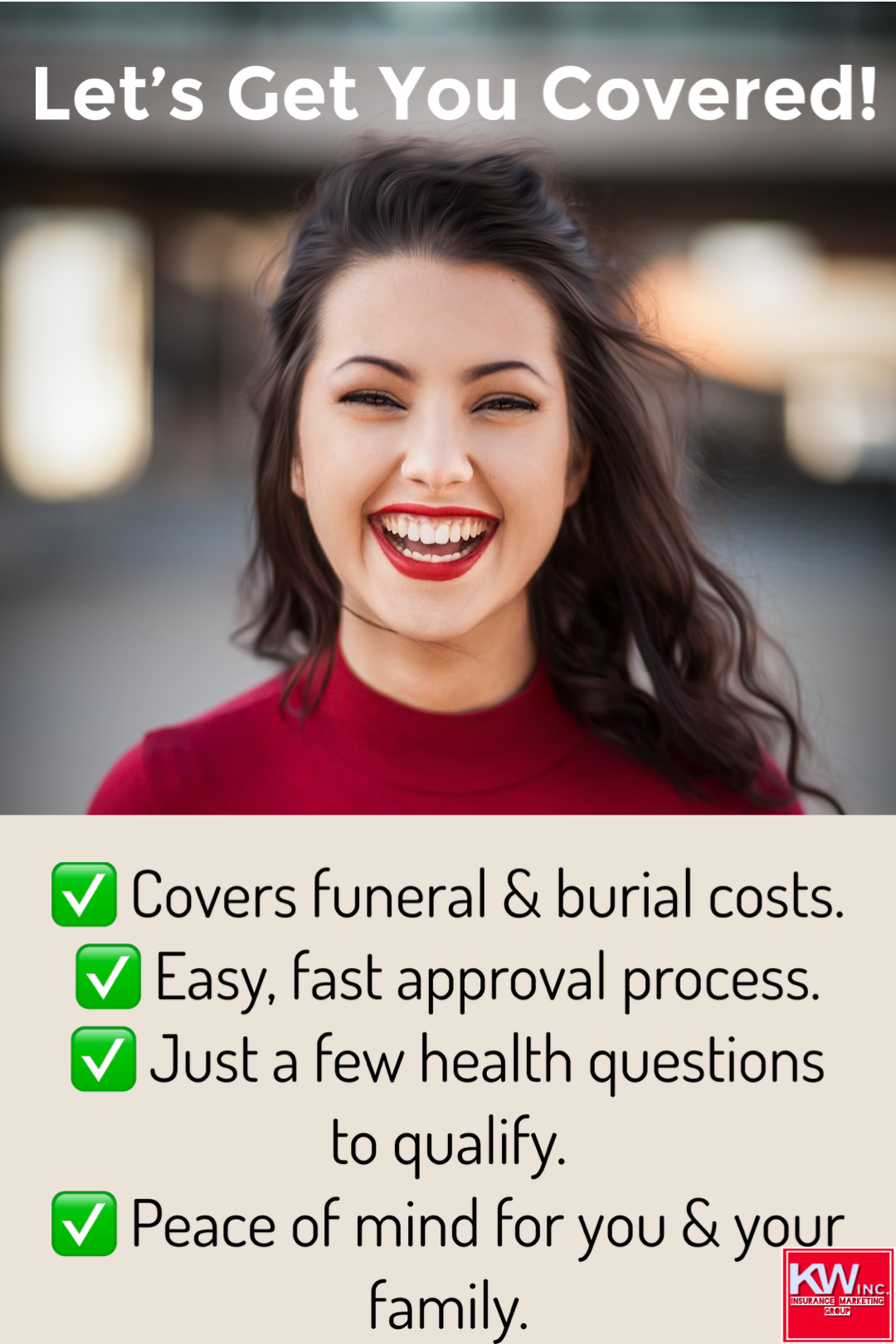 We provide affordable final expense burial insurance life insurance